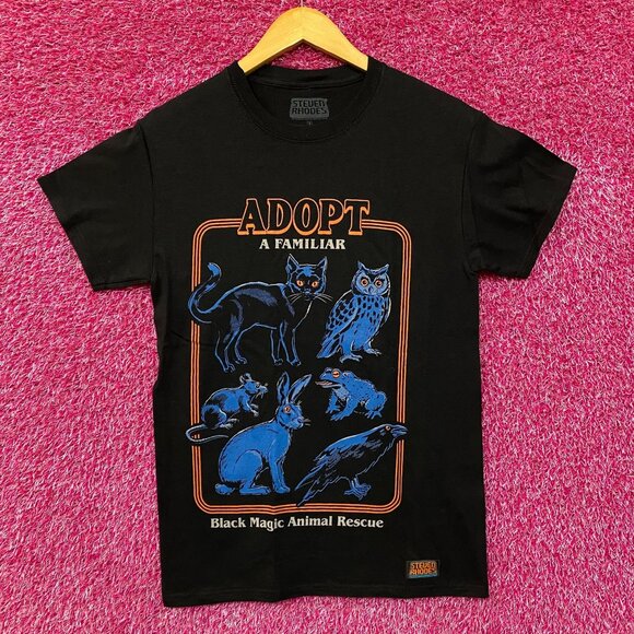 Steven Rhodes Adopt A Familiar T-Shirt Small - Picture 1 of 5